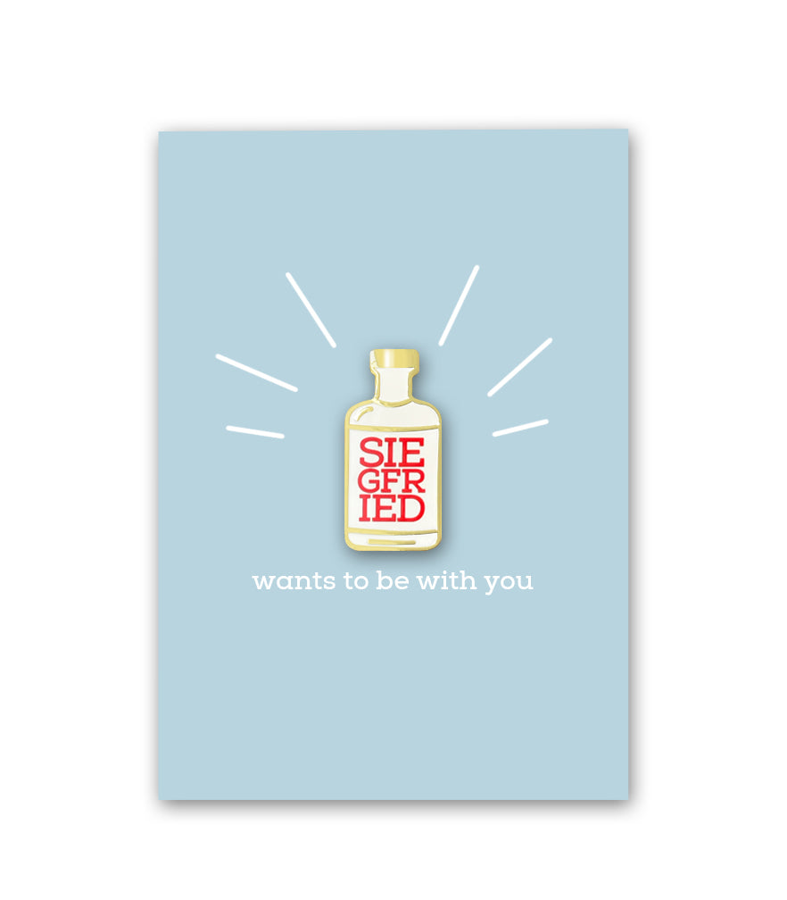 Ansteck-Pin "Siegfried Flasche"