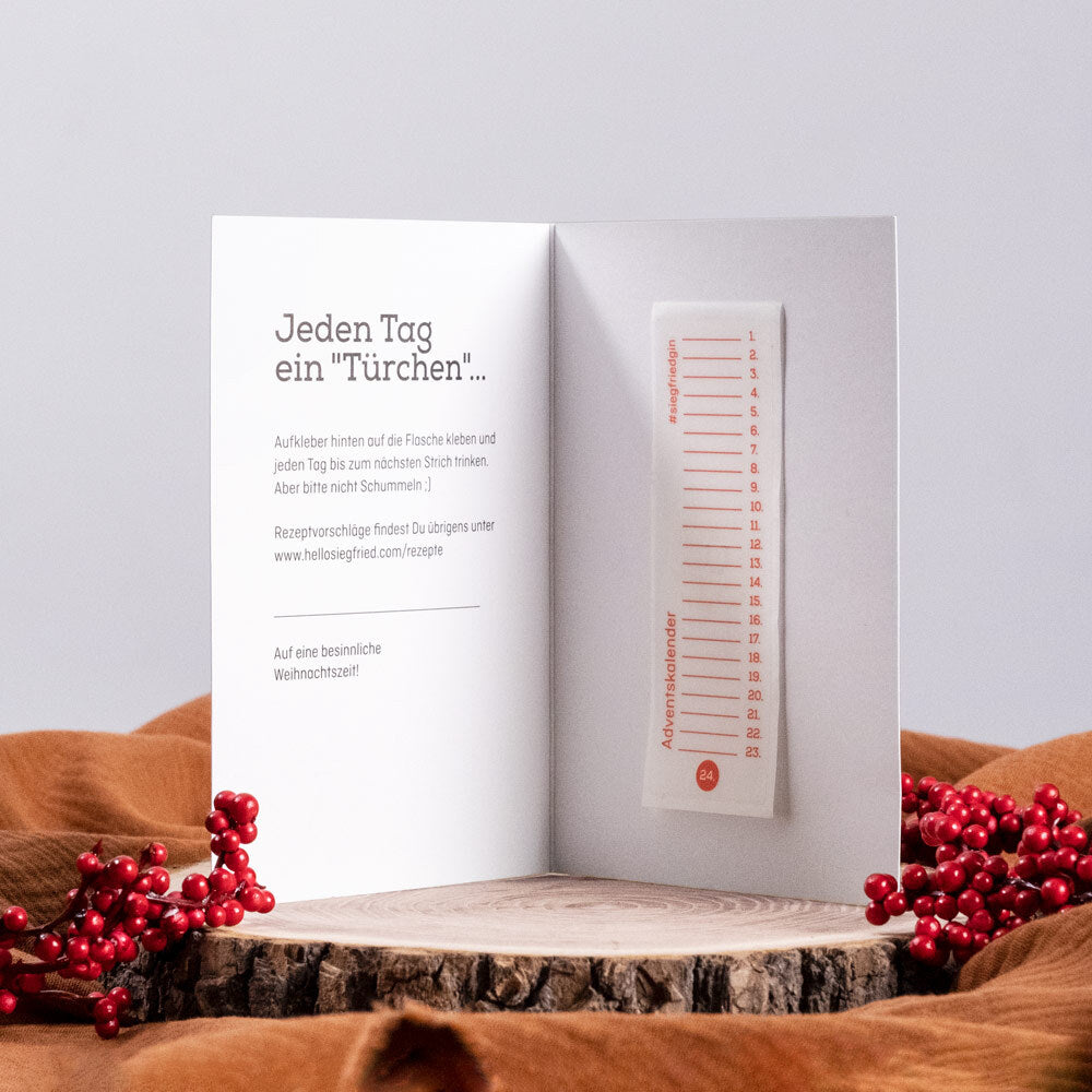 Siegfried Rheinland Dry Gin 0,5l (mit "Adventskalender" Sticker)