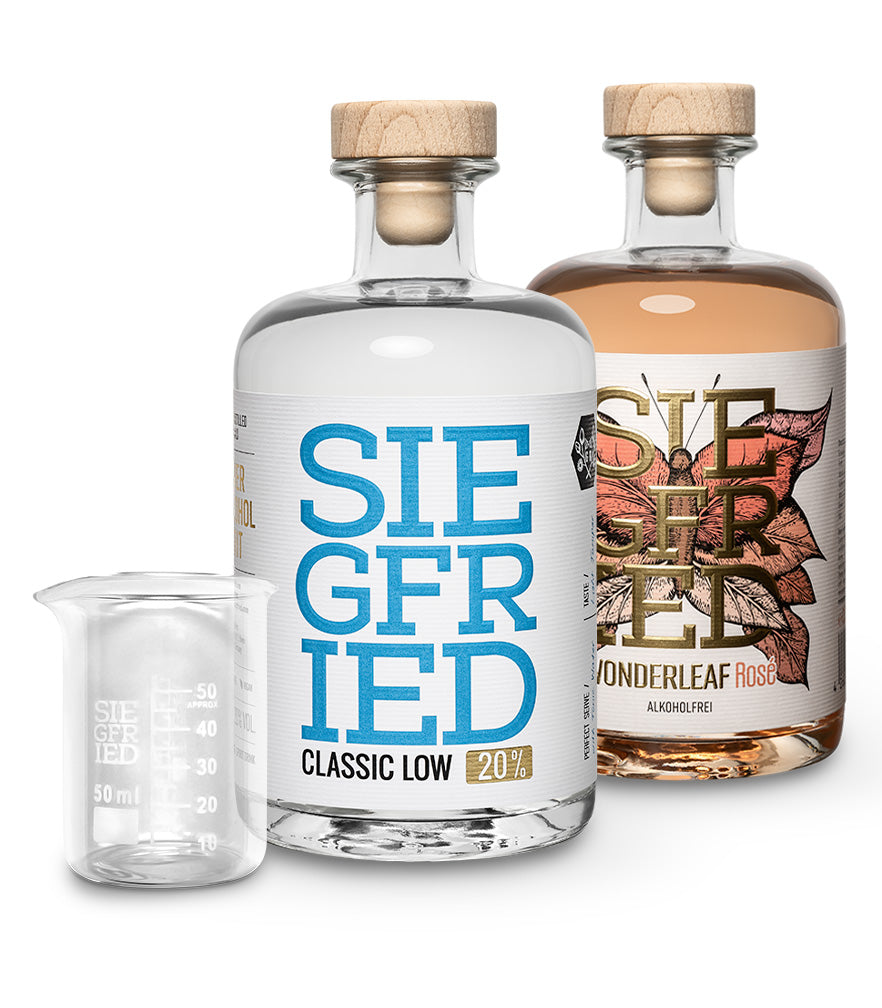 2 Flaschen nach Wahl + gratis Meßbecher