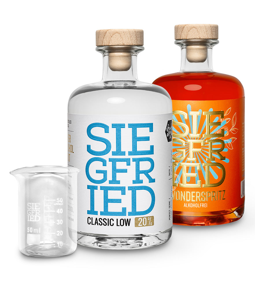 2 Flaschen nach Wahl + gratis Meßbecher