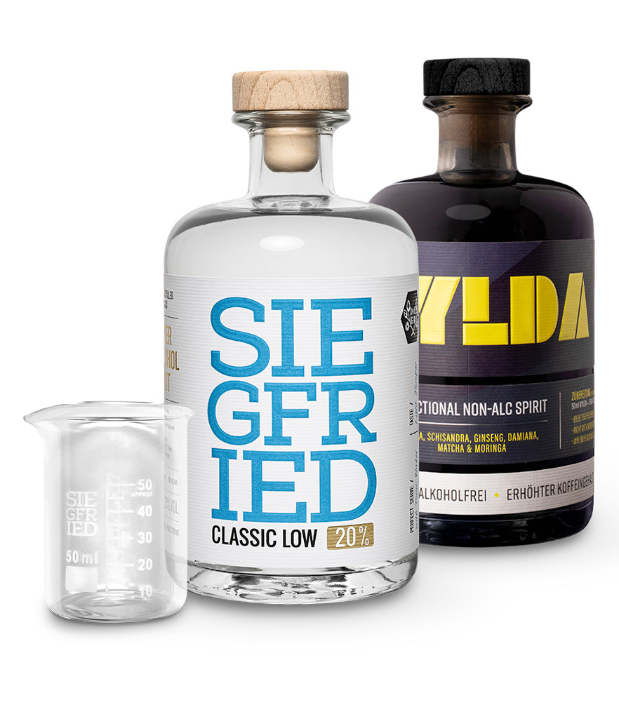 2 Flaschen nach Wahl + gratis Meßbecher