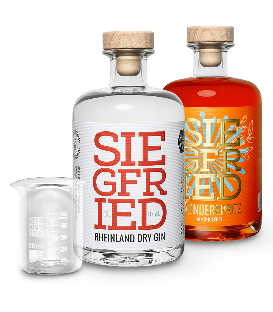 2 Flaschen nach Wahl + gratis Meßbecher