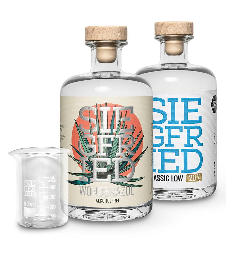 2 Flaschen nach Wahl + gratis Meßbecher