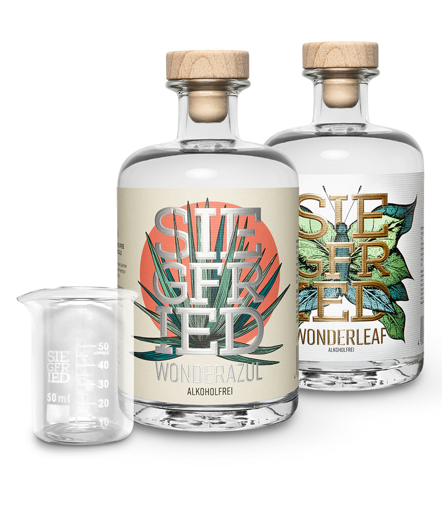 2 Flaschen nach Wahl + gratis Meßbecher