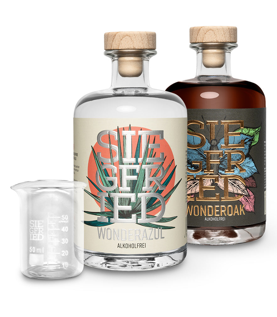 2 Flaschen nach Wahl + gratis Meßbecher