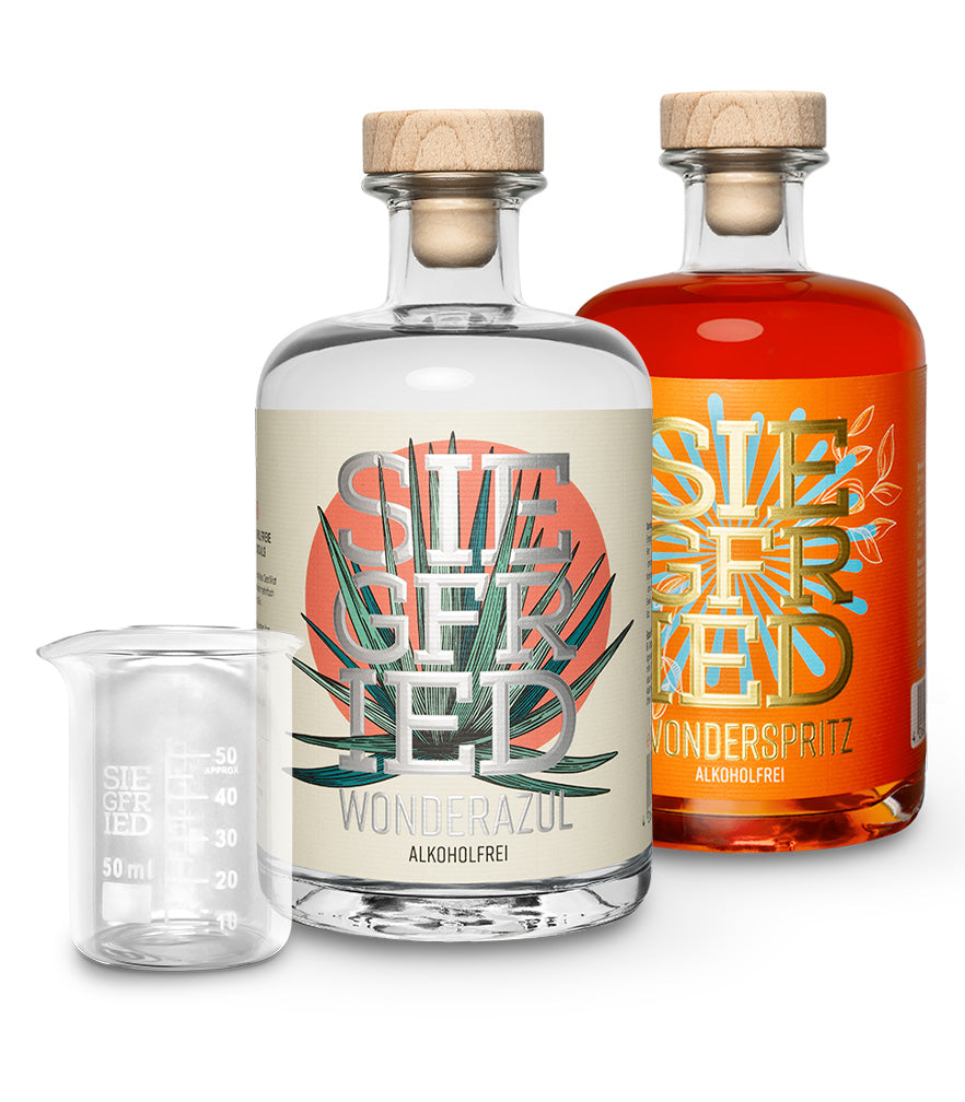 2 Flaschen nach Wahl + gratis Meßbecher