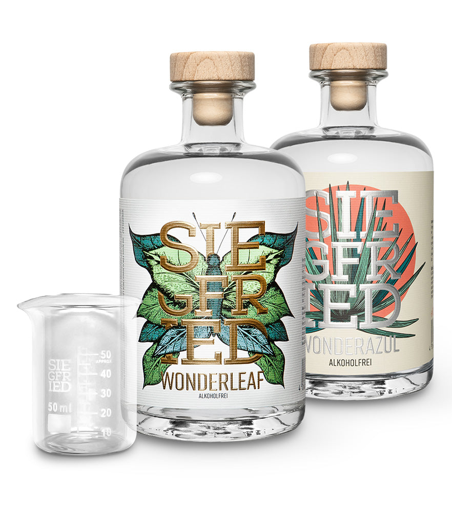 2 Flaschen nach Wahl + gratis Meßbecher