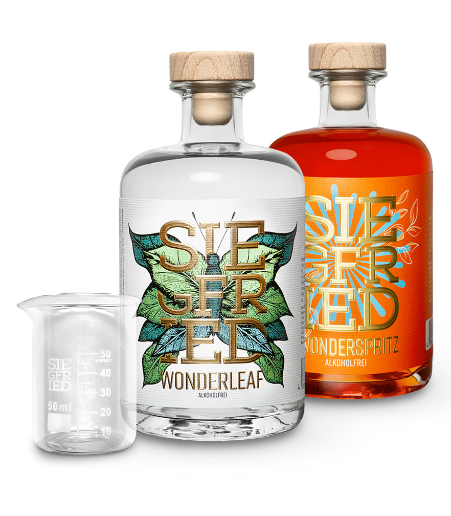 2 Flaschen nach Wahl + gratis Meßbecher