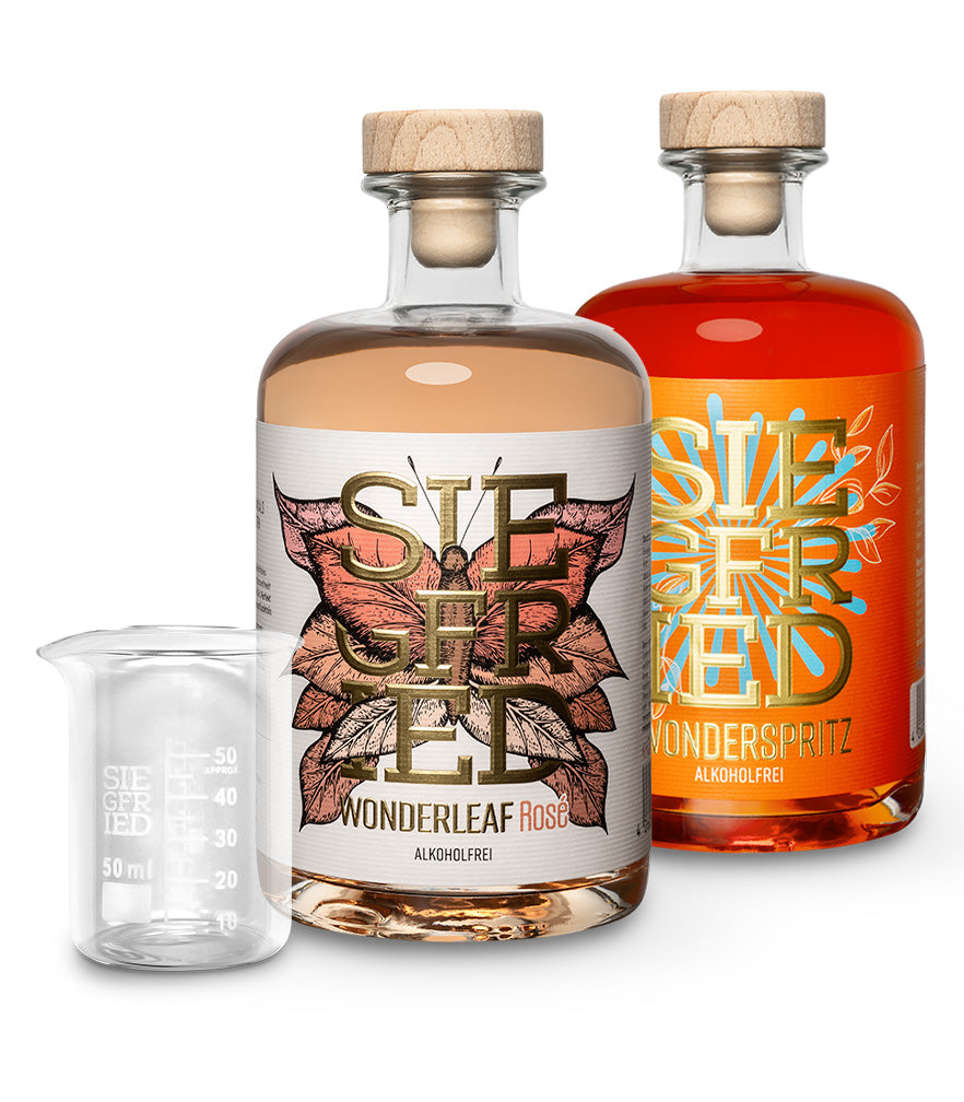 2 Flaschen nach Wahl + gratis Meßbecher