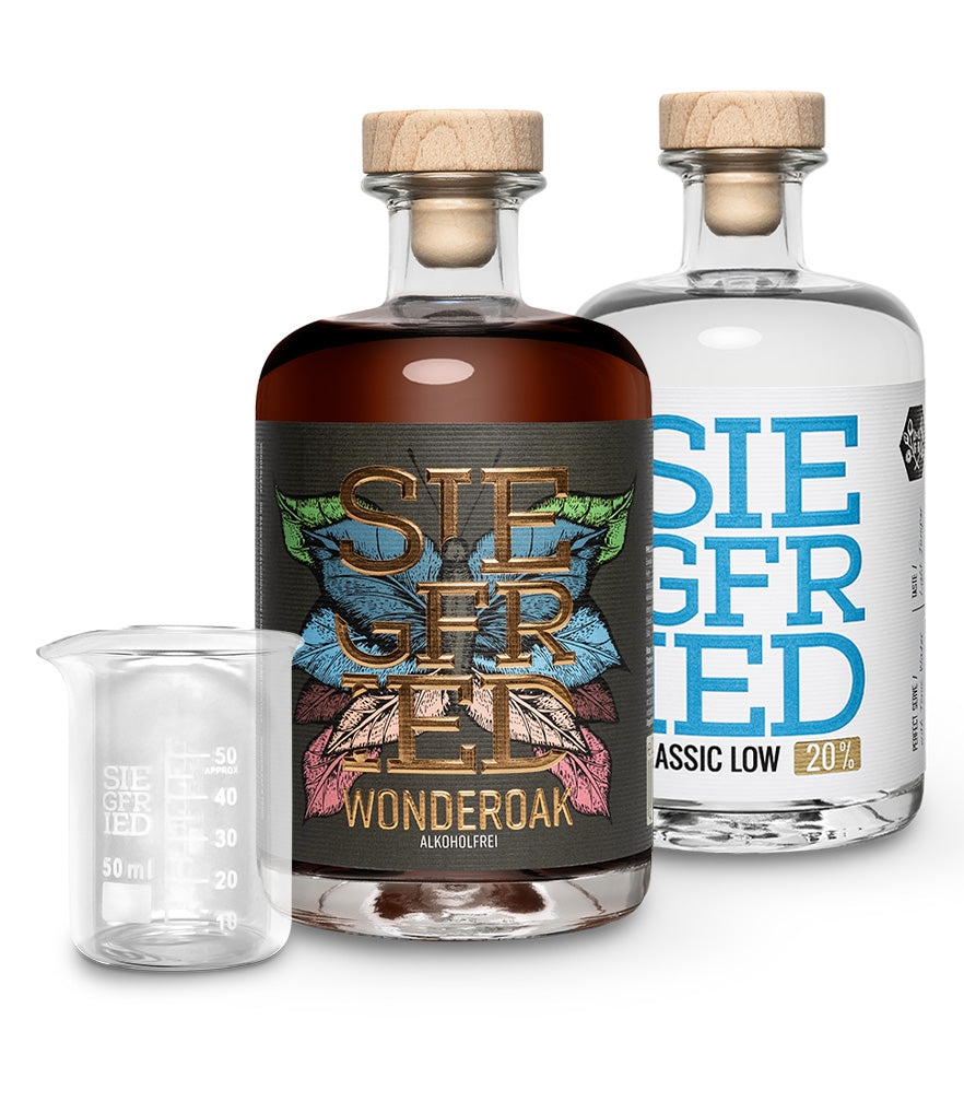 2 Flaschen nach Wahl + gratis Meßbecher