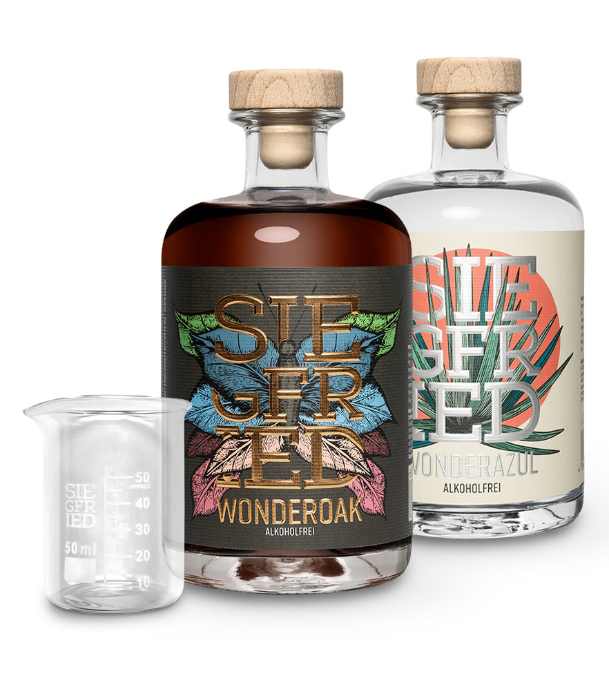 2 Flaschen nach Wahl + gratis Meßbecher