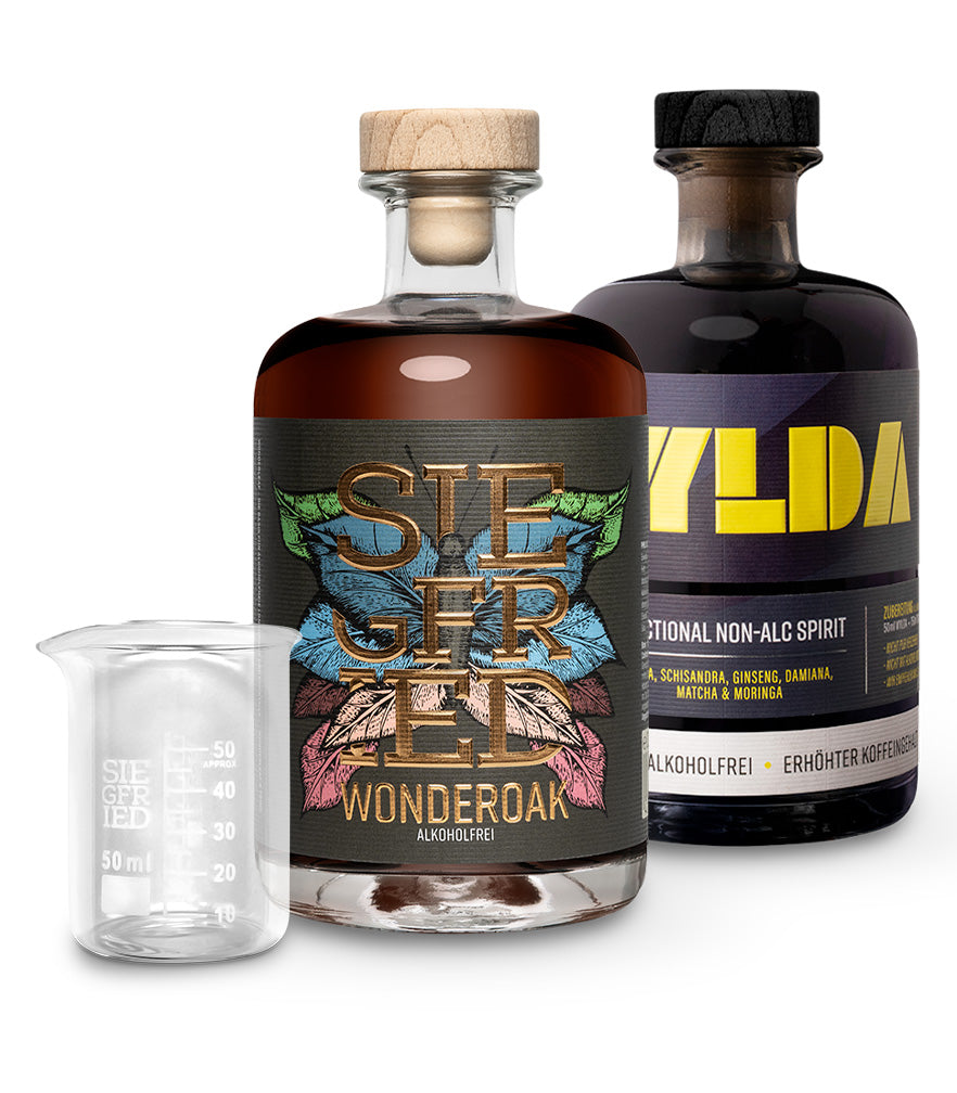 2 Flaschen nach Wahl + gratis Meßbecher