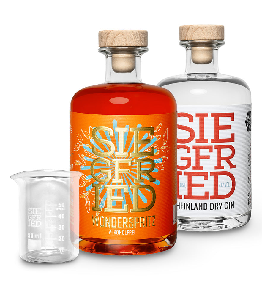 2 Flaschen nach Wahl + gratis Meßbecher