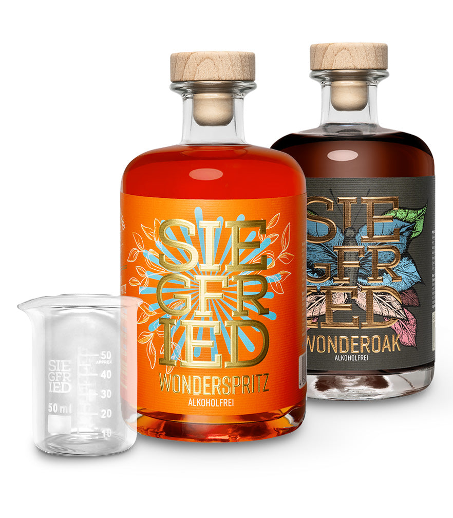 2 Flaschen nach Wahl + gratis Meßbecher