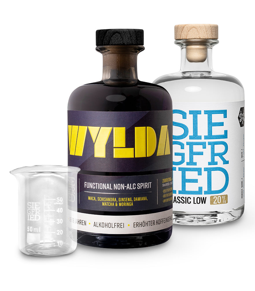 2 Flaschen nach Wahl + gratis Meßbecher