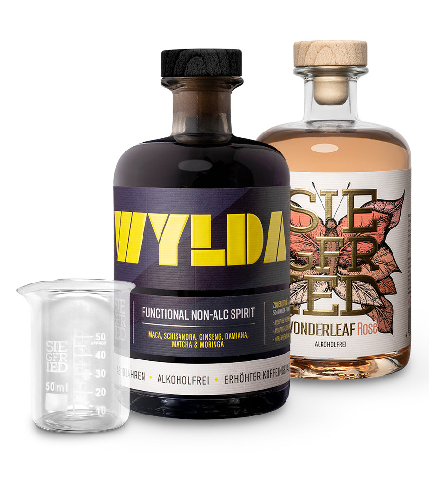 2 Flaschen nach Wahl + gratis Meßbecher