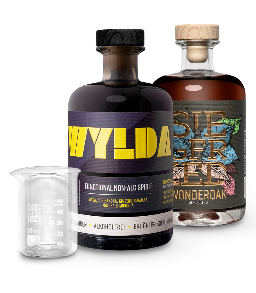 2 Flaschen nach Wahl + gratis Meßbecher