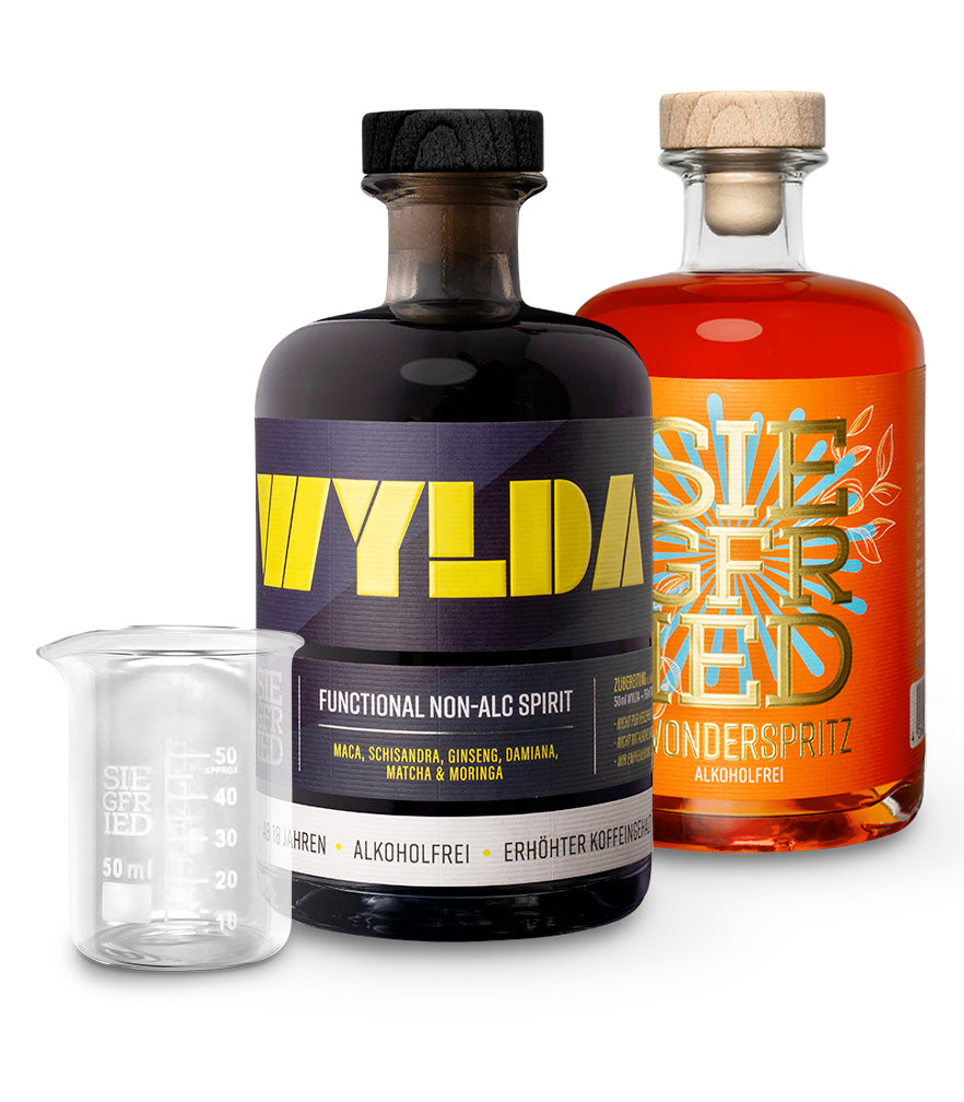 2 Flaschen nach Wahl + gratis Meßbecher